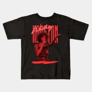 Whitney houston///original retro fan design Kids T-Shirt